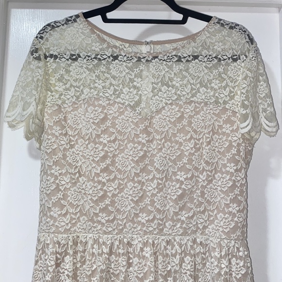 EXPRESS White Lace Dress - SIZE 12 - Picture 3 of 7